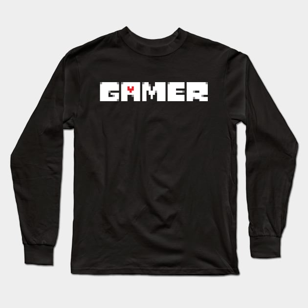 Gamer - Undertale Long Sleeve T-Shirt by WiccanNerd